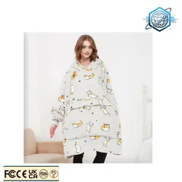 Made in China Manufacturer Sweatshirt Unisex Cozy Warm Soft USB Electric Heated Wearable Winter Heating Hoodie Blanket