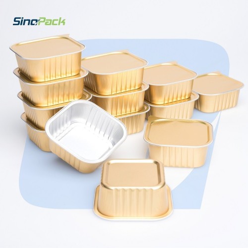 ST-150C Easy opening Disposal Aluminium Foil Container For Food