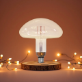 Lâmpada âmbar regulável em forma de cogumelo para uso decorativo