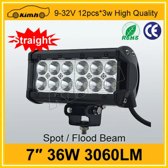 36w 7" IP67 waterproof pick up light led light bar