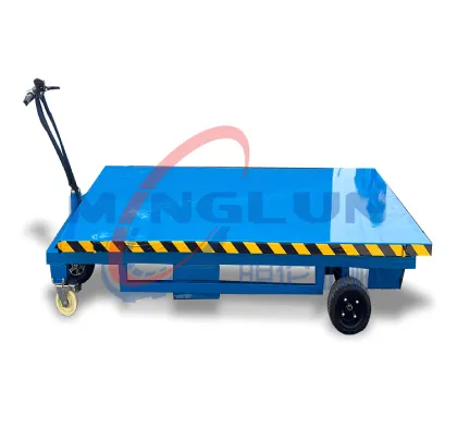 Customizable Guardrails for Storage Logistics and Goods Transportation Electric Lift Carts