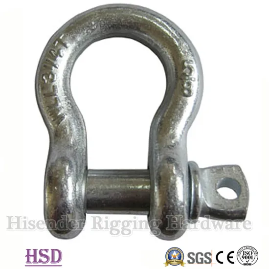 Us Type Drop Forged G209 Bow Shackle of Rigging Hardware