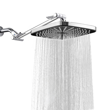 Chrome Plated 11 Inch Brass Flexible Shower Arm for Rainfall Shower Heads