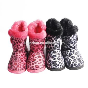 New arrival kids fluffy anti-slip snow boots