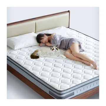 King or Queen Size Gel Memory Natural Latex Foam Pocket Spring Mattress