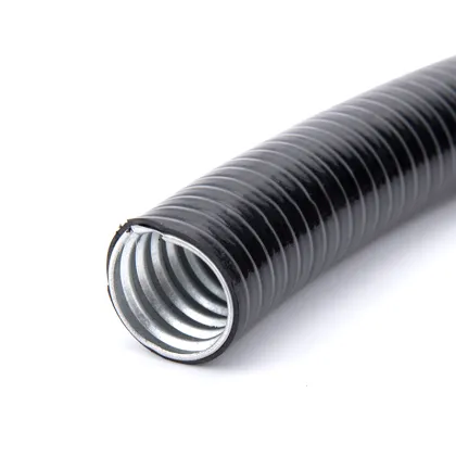 JSP Series Flat Plastic Metal Hose: Flexible PVC Coated Galvanized Conduit