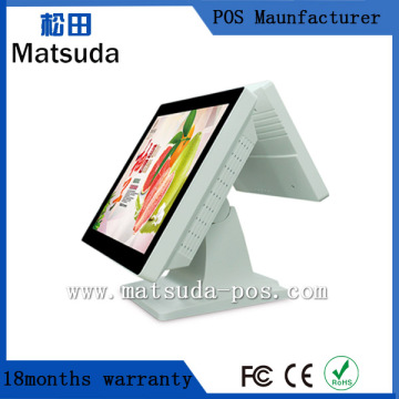 cheap dual screen 15 inch TFT Touch Screen point of sale system