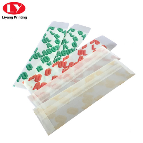 Color Printing Greaseproof paper Transparent Clear Envelope