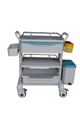 Hospital medical anesthesia trolley