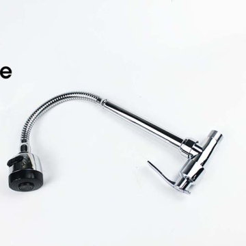 Southeast Asia Imported China Cheap Kitchen Sink Faucet with Polished Galvanized Hose