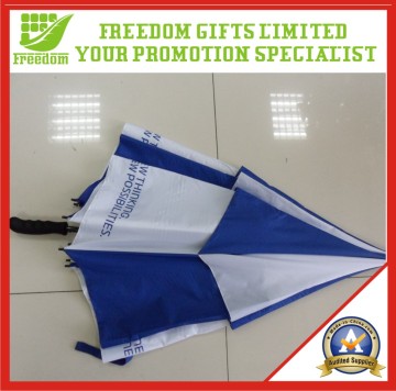 Blue and White Colored Wind Proof Umbrella (UB0005)