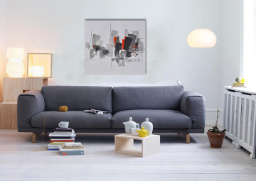 City Downtown Wall Art Handmade Abstract Painting