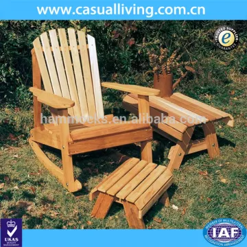 Top Selling Outdoor Wooden Adirondack Chair With Footstool And Side table
