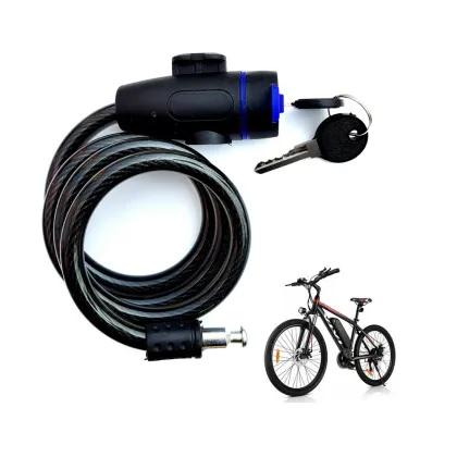 Circle Shaped Key Lock for Bicycle Steel Cable Anti-Theft Car Lock