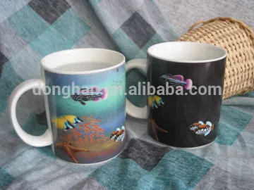 thermochromic ceramic mug magic color change factory directly made in china,
