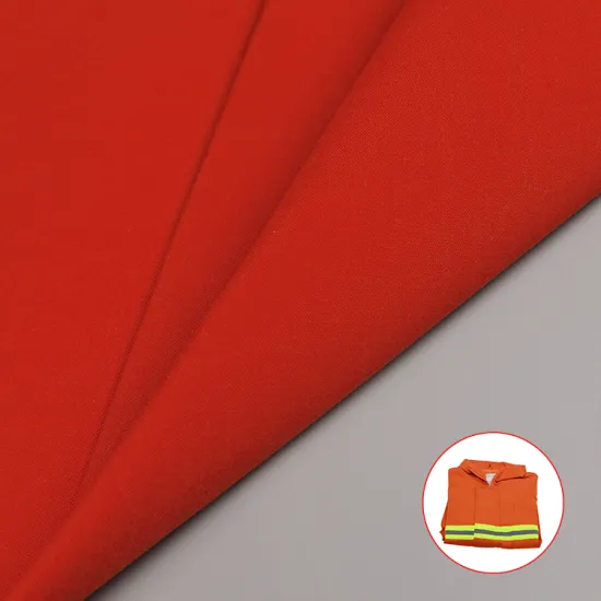 Orange Color Meta-Aramid Fiber Flame-Proof Waterproof Membrane Laminated with Fireproof Aramid Fabric