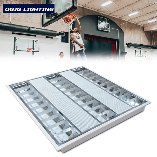 CE CB Factory 2x18W Recessed Louver Type Troffer Fixture - Office LED Grille Fluorescent Light