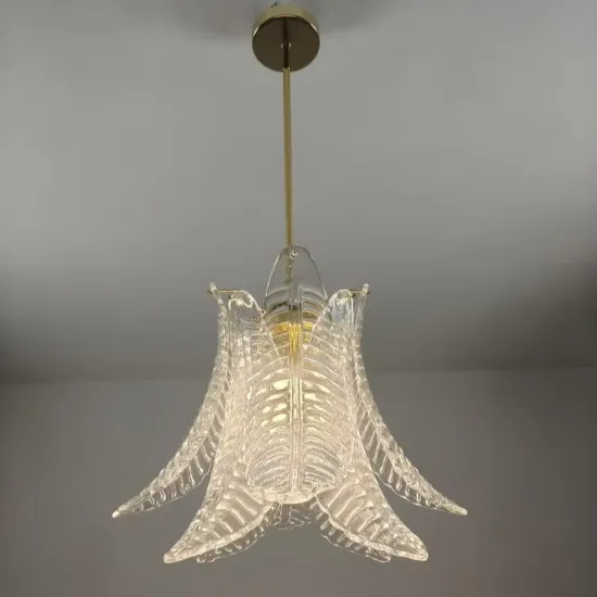 Big Glass LED Chandelier for Villa Parlour Sitting Room