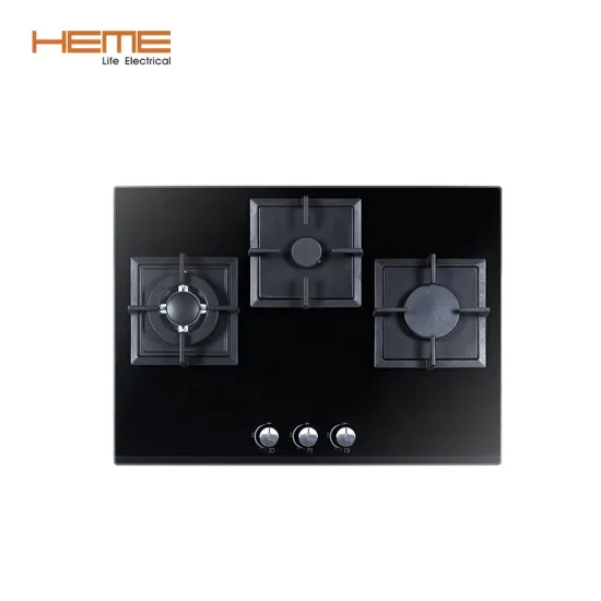 3 Burner Tempered Glass LPG Gas Cooker with Spain Thermocouple