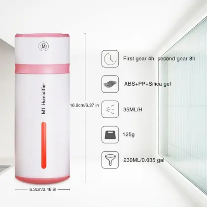 Bamboo Up To 6H Ultrasonic Aromatherapy Diffuser 240ml