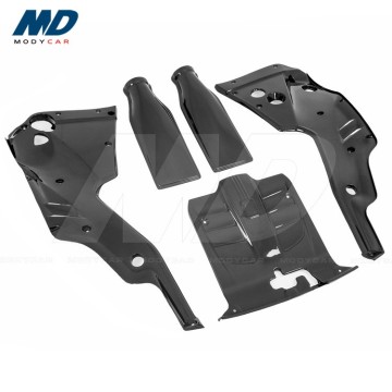 Carbon Fiber Engine Cover 5 Pcs Plain Weave for 2013-2015 Ferrari F12 Berlinetta