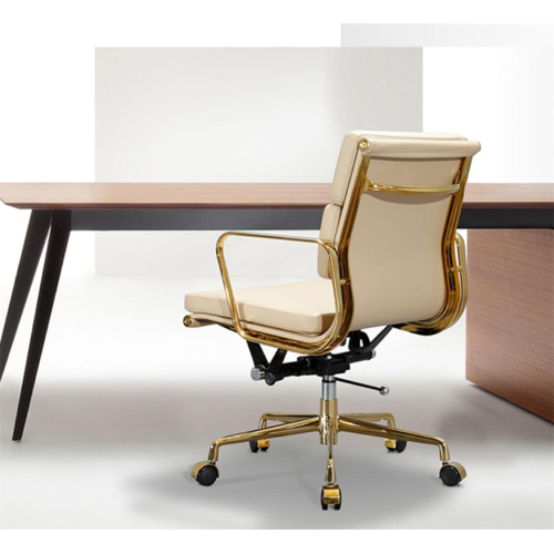 Gold Plated Frame Home Office Chairs Sturdy And Comfortable Ergonomic Home Office Chairs Factory