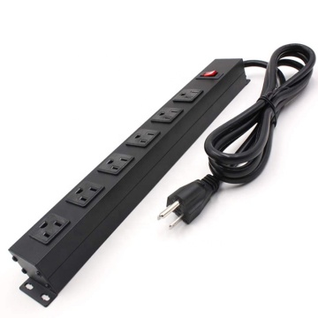 Metal Power Strip with 6 Outlets