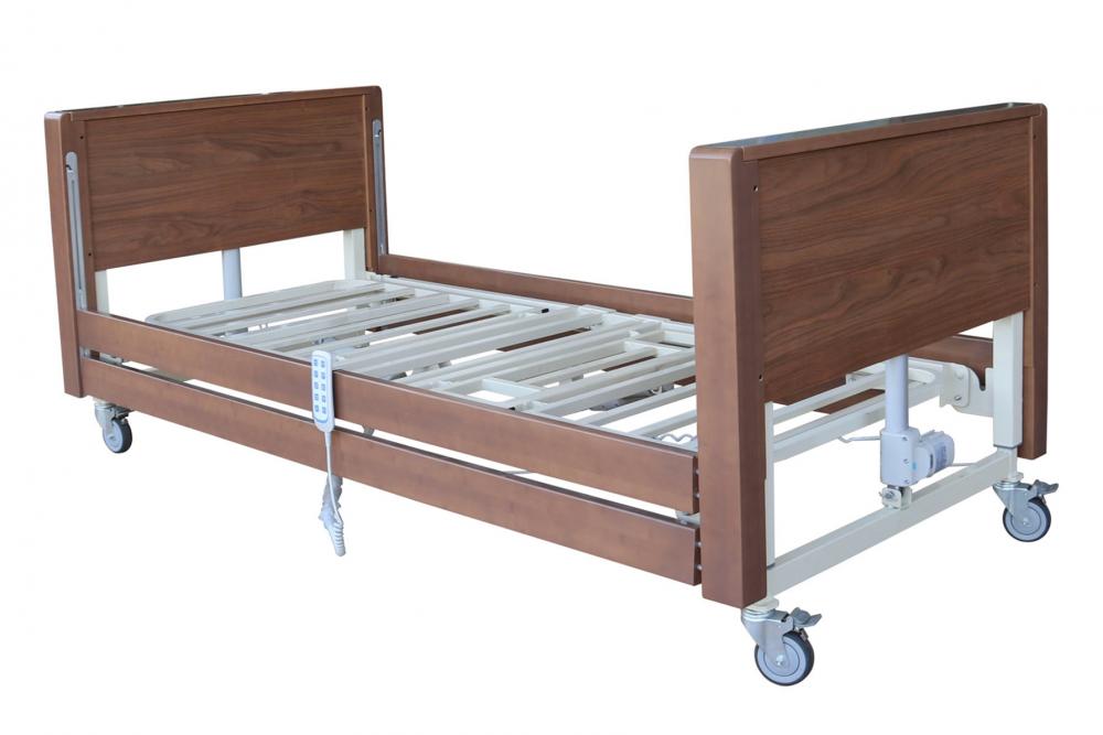 Community Low Profiling Bed with Wooden Side Rails