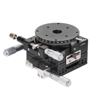High-Precision Aluminum Alloy Manual XYR-Axis Stage 80mm