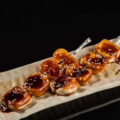 Purple Sweet Potato Flavored Korean Vegetable Rice Cake