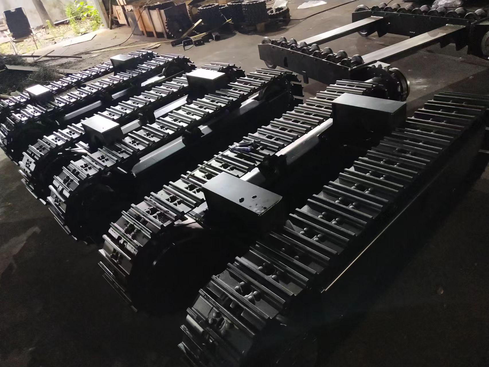 8 Tonnen Hydraulikstahl Crawler Track Chassis -Fahrwerk