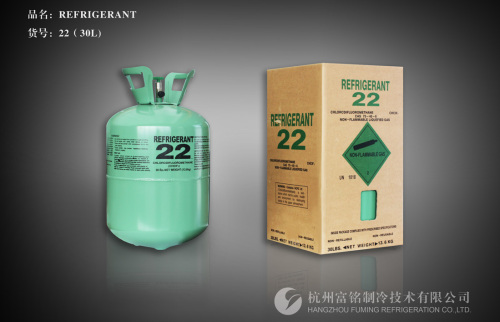 Auto AC Refrigerant Gas R22 with 400L Recyclable Steel Cylinder