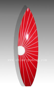 Yamato style fiberglass fun surfboard