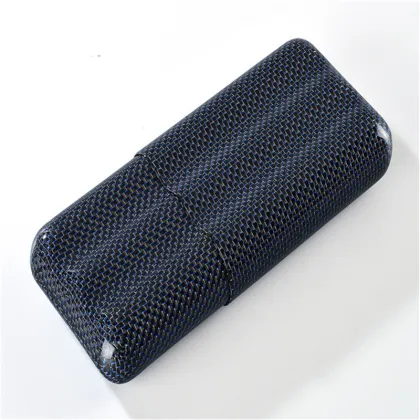 Colorful Carbon Fiber Cigar Case-Holds 4 Cigars