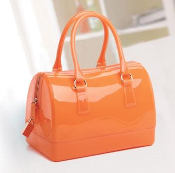 2021 Wholesale Beatiful Candy Handbags Ladies Pvc Silicone Pink Color Jelly Bags Transparent Eva Bags