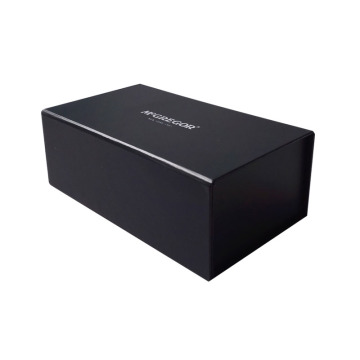 Folding Black Cardboard Custom Cosmetic Packaging Box