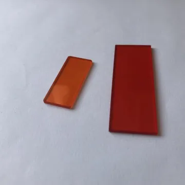 550nm Optical Orange Glass Filter