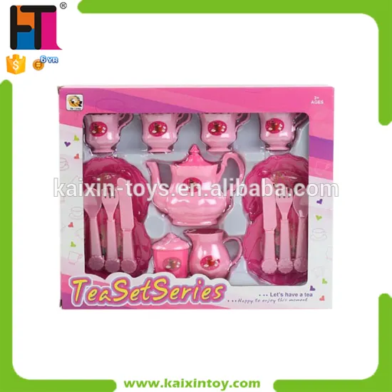 Kids Pretend Play Toy Plastic Tea Set