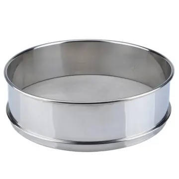 Round Stainless Steel Woven Wire Mesh Filter Sieve - Standard Laboratory Test Sieve