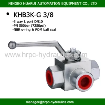 3 Way High Pressure Ball Valves Same As Hydac With Lower Price Best Quality Made In China 