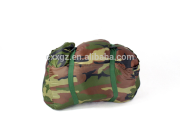Army camouflage sleeping bag