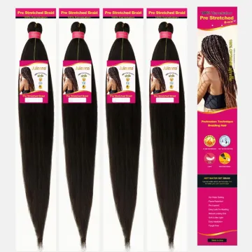 Hot Selling free sample ombre pre prestrech hair braids pre stretched braiding hair