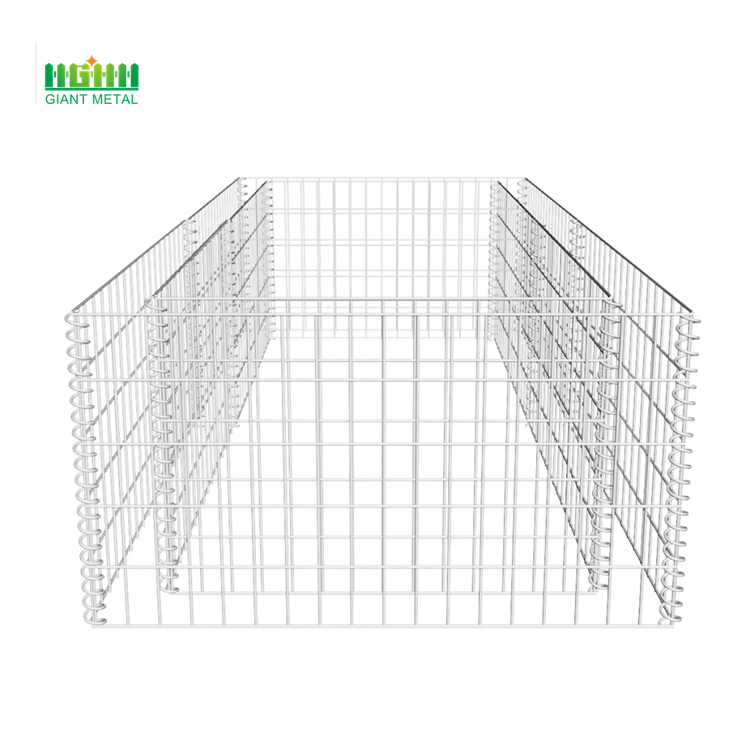 Galvanized welded gabion box wall