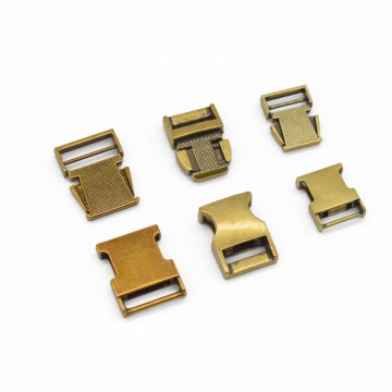 High-Quality Zinc Alloy Quick Release Buckles for Dog Collars and Pet Leashes: Strong, Antique Color, and Safety-Driven Metal Hardware