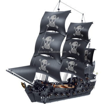 Black Pearl Ship Pirate 3D Puzzle Toy: 3839PCS Modular Building Blocks Bricks Set - Christmas Gift for Kids and Adults