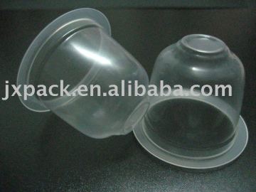 slinky teacup shape 30ml plastic PP cup for jelly