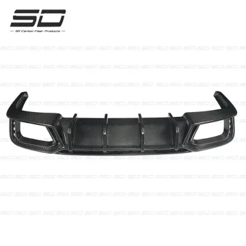 Dry Carbon Fiber Rear Diffuser Lip for Audi S4
