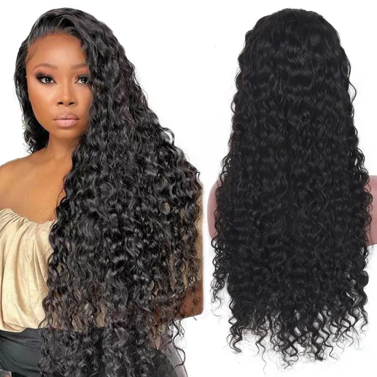 Water Wave Cheap Human Hair Lace Wig Hair Vendor Unprocessed Raw Remy HD Lace Frontal Wig Curly Wigs Human Hair Lace Closure