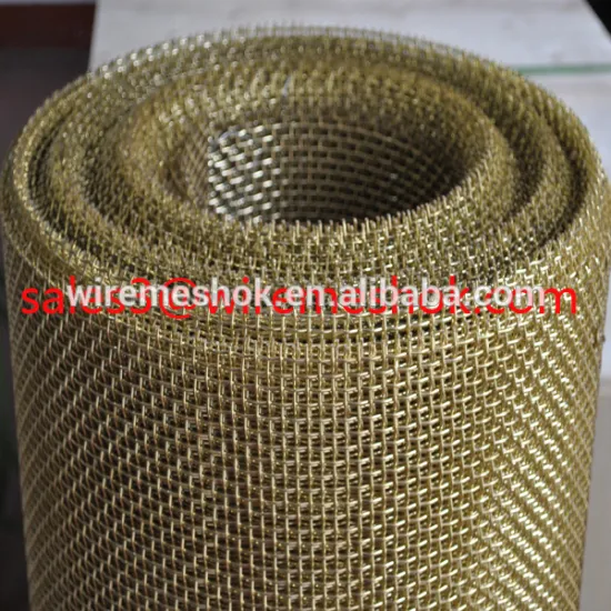 copper metal woven mesh screening