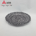 Embossed plate with Aluminzing&Spray color dinnerware